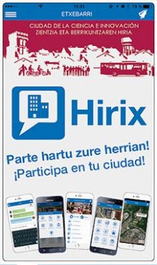 HIRIX. App para mejorar la comunicación Ayuntamiento-ciudadanía